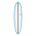 Surfboard TORQ TEC V+ 8.0 Rail Blau