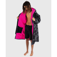 DRYROBE Advance Long Sleeve Schwarz Camo Pink L