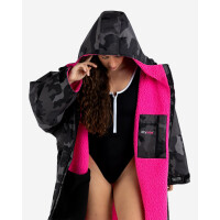 DRYROBE Advance Long Sleeve Schwarz Camo Pink L
