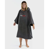 DRYROBE Handtuchmantel Bio-Baumwolle Grau M