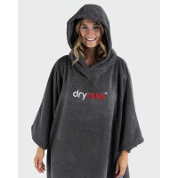 DRYROBE Handtuchmantel Bio-Baumwolle Grau L