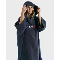 DRYROBE Handtuchmantel Bio-Baumwolle Navy M
