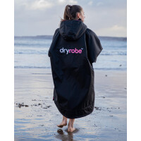 DRYROBE Advance Long Sleeve KIDS Schwarz Pink 5-9