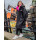 DRYROBE Advance Long Sleeve KIDS Schwarz Pink 5-9