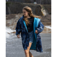DRYROBE Advance Long Sleeve KIDS Camo Blau 5-9