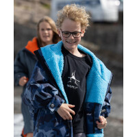 DRYROBE Advance Long Sleeve KIDS Camo Blau 5-9