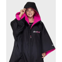 DRYROBE Advance Short Sleeve KIDS Schwarz Pink 5-9