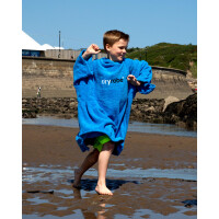 DRYROBE Handtuchmantel Bio KIDS Blau 5-9