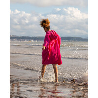 DRYROBE Handtuchmantel Bio KIDS Pink 10-13