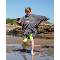 DRYROBE Handtuchmantel Bio KIDS Grau 5-9