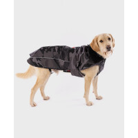 DRYROBE Dog Coat Hundemantel Schwarz Camo XS