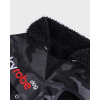 DRYROBE Dog Coat Hundemantel Schwarz Camo XS