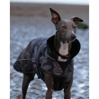 DRYROBE Dog Coat Hundemantel Schwarz Camo XS