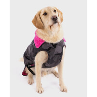 DRYROBE Dog Coat Hundemantel Schwarz Camo Pink XXL