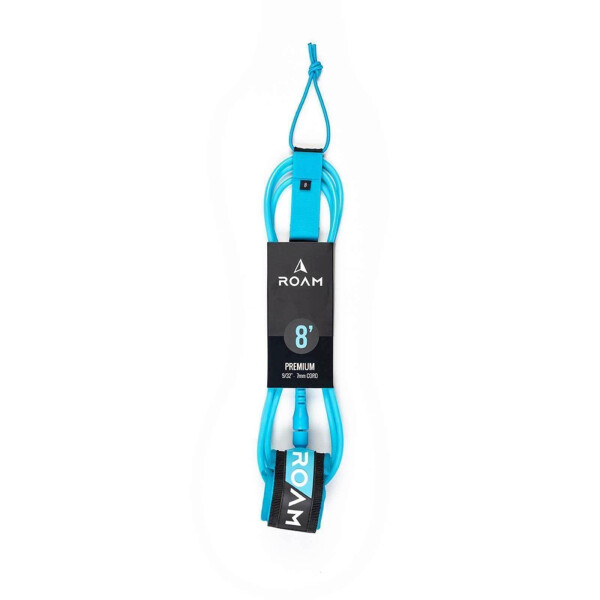 ROAM Surfboard Leash Premium 8.0 Blue