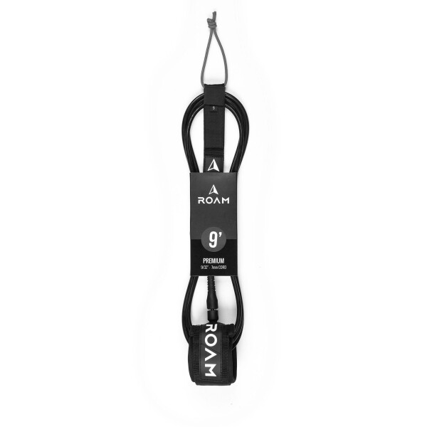 ROAM Surfboard Leash Premium 9.0 Schwarz