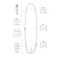 ROAM Boardbag Surfboard Daylight Longboard 9.2