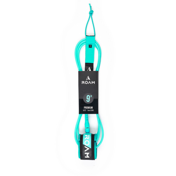 ROAM Surfboard Leash Premium 9.0 green