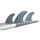ROAM Thruster Fin Set Allround Small one tab Smoke
