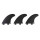 ROAM Thruster Fin Set Allround Small two tab black