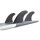 ROAM Thruster Fin Set Allround Small two tab black