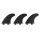 ROAM Thruster Fin Set Allround Med two tab black