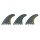 ROAM Thruster Fin Set Perfomer Small one tab Smoke
