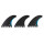 ROAM Thruster Fin Set Performer Med one tab black