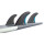 ROAM Thruster Fin Set Performer Med two tab black