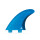 ROAM Thruster Fin Set Performer Med two tab blue