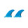 ROAM Quad Rear Fin Set Medium one tab blue