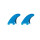 ROAM Quad Rear Fin Set Medium two tab Blue