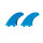 ROAM Twin Fin Set Medium two tab blue