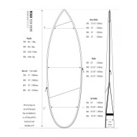ROAM Boardbag Surfboard Tech Bag Short 6.0 PLUS